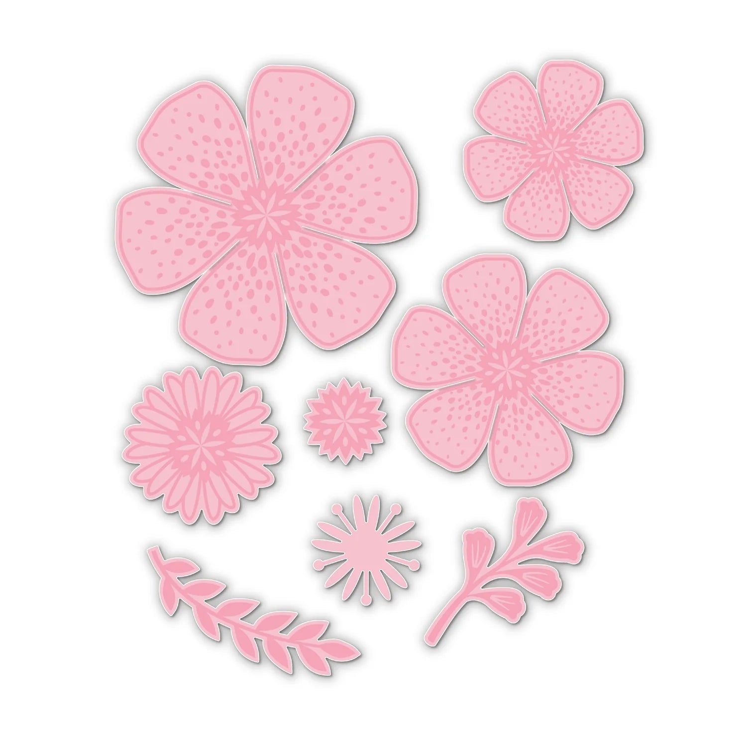 Chloe’s Creative Cards Flower Bouquet Folder, Stamp and Die Set c-3dembdiest-flowbou die cuts