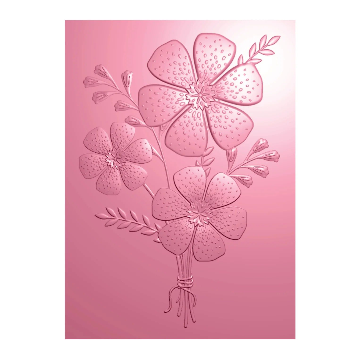Chloe’s Creative Cards Flower Bouquet Folder, Stamp and Die Set c-3dembdiest-flowbou emboss