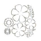 Chloe’s Creative Cards Flower Bouquet Folder, Stamp and Die Set c-3dembdiest-flowbou shapes