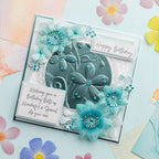 Chloe’s Creative Cards Flower Ombre 5x7 Printed Vellum Pad c-vpad-5x7floomb flowers
