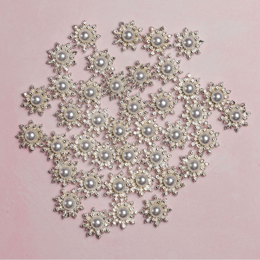 Chloe’s Creative Cards Flower Sparklers Pearl c-sparke-pflo rhinestone detail