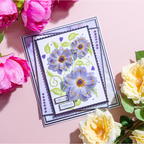 Chloe’s Creative Cards Flower Swirl Folder, Stamp, Die and Vellum Bundle friend