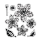 Chloe’s Creative Cards Flower Swirl Folder, Stamp, Die and Vellum Bundle stamps