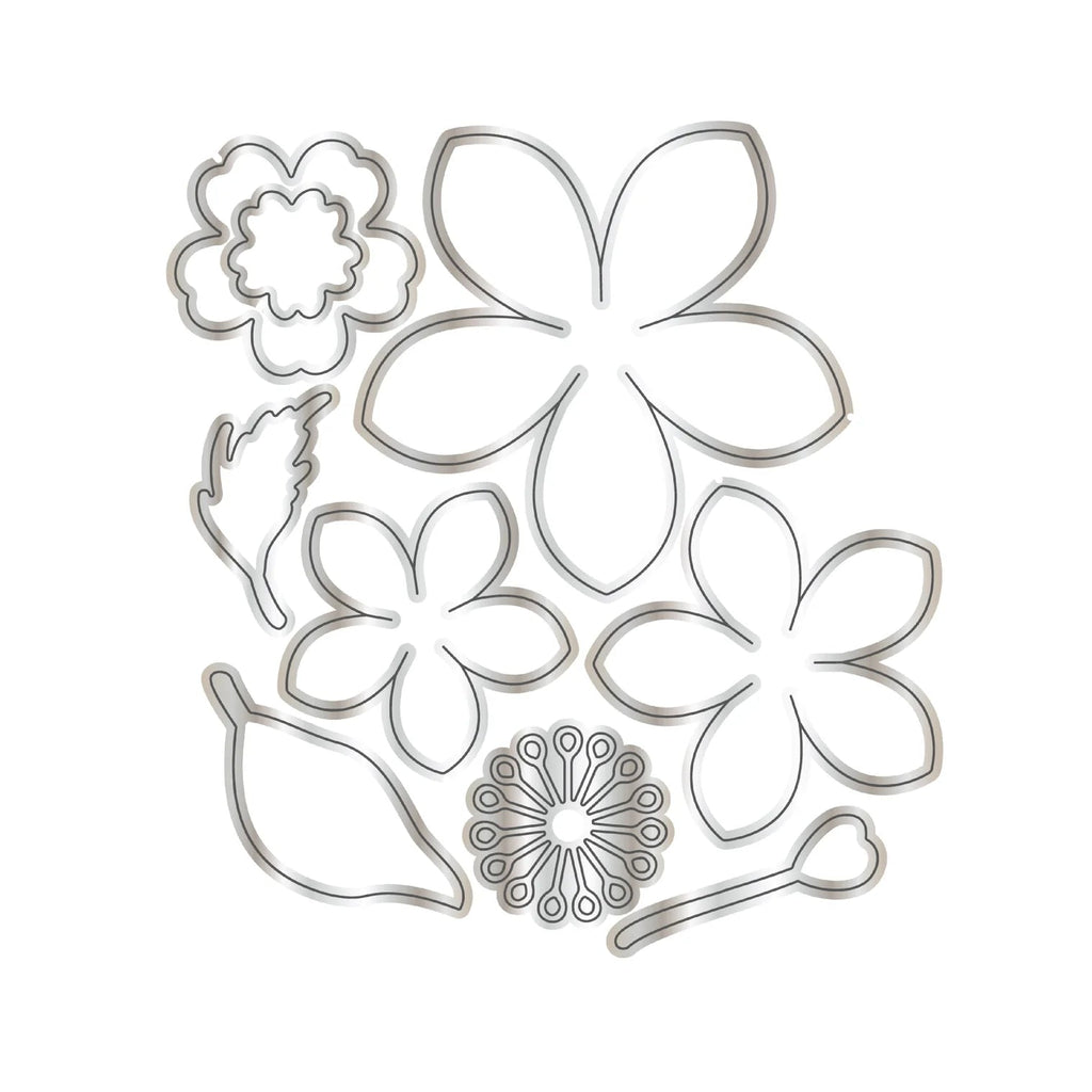 Chloe’s Creative Cards Flower Swirl Folder, Stamp and Die Set c-3dembdiest-floswi dies