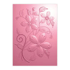 Chloe’s Creative Cards Flower Swirl Folder, Stamp and Die Set c-3dembdiest-floswi emboss