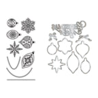 Chloe's Creative Cards Gilded Baubles Die and Stamp Set c-diest-gbau pieces