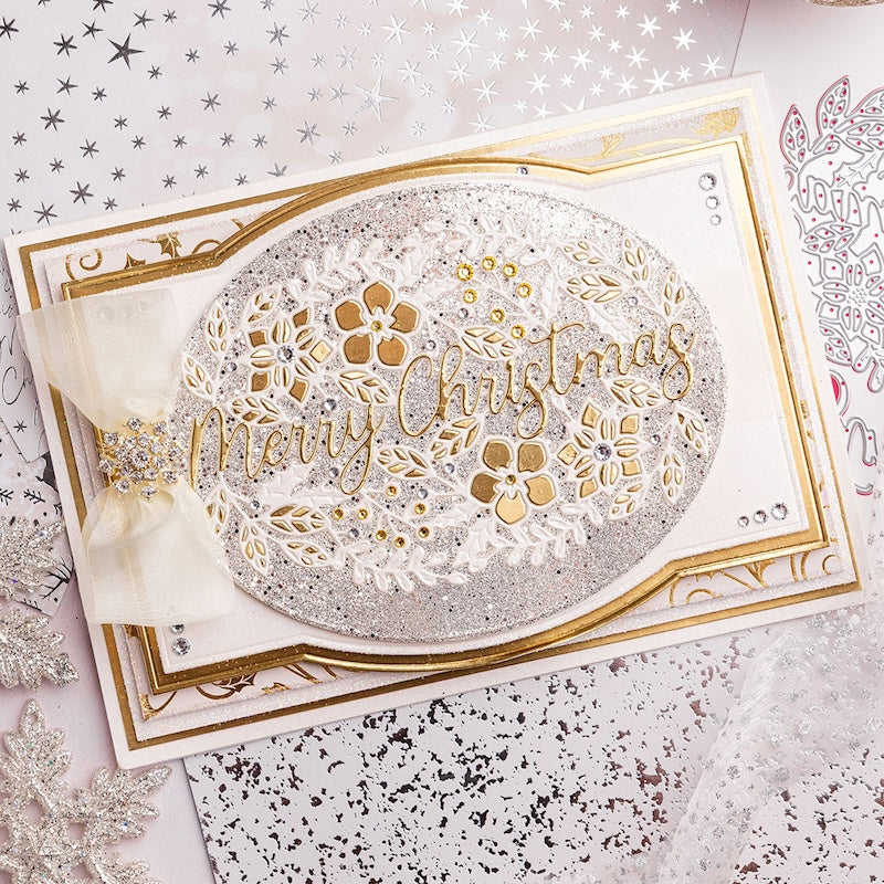 Chloe's Creative Cards Gilded Rectangles Dies c-mdie-8gr merry christmas