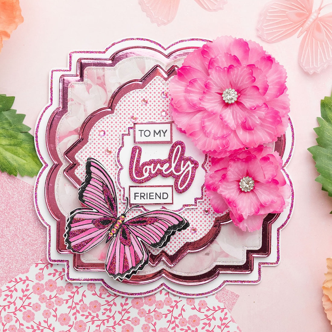 Chloe's Creative Cards Gilded Squares 3 Dies c-mdie-8gs3 lovely