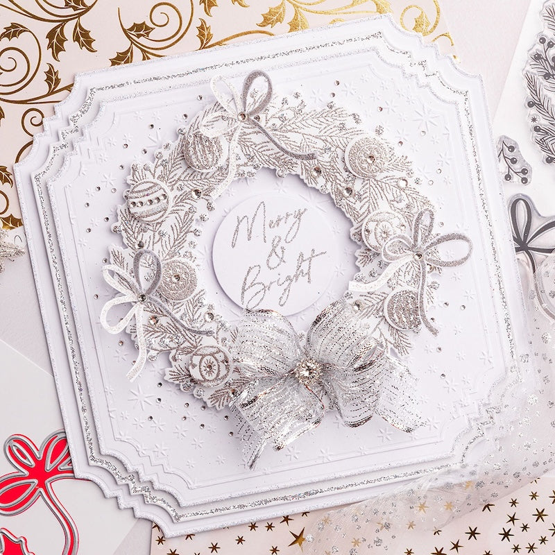 Chloe's Creative Cards Gilded Squares Dies c-mdie-8gs wreath
