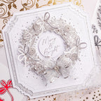 Chloe's Creative Cards Gilded Wreath Die and Stamp Set c-diest-gilw merry and bright