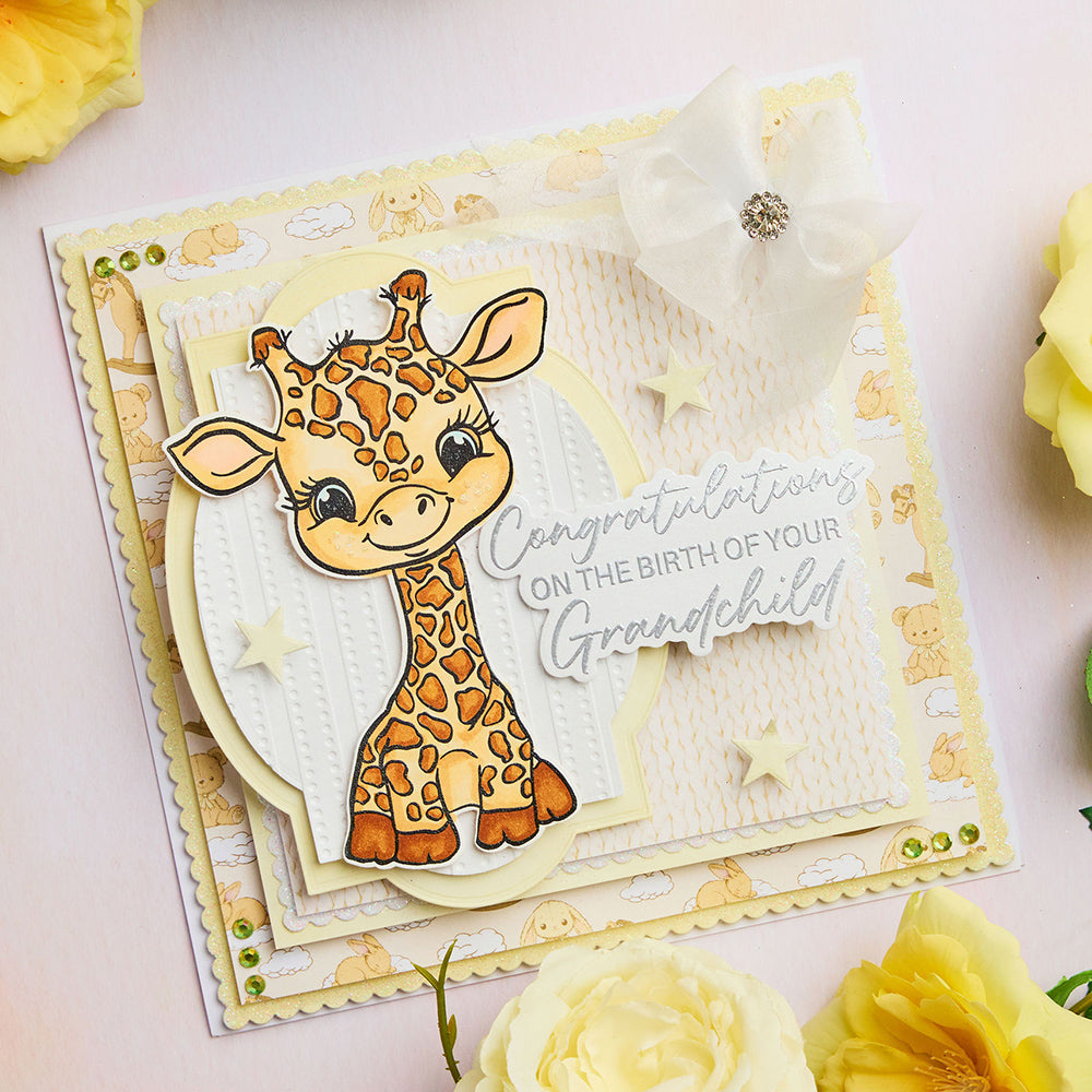 Chloe’s Creative Cards Giraffe Die and Stamp Set c-diest-babyg grandchild