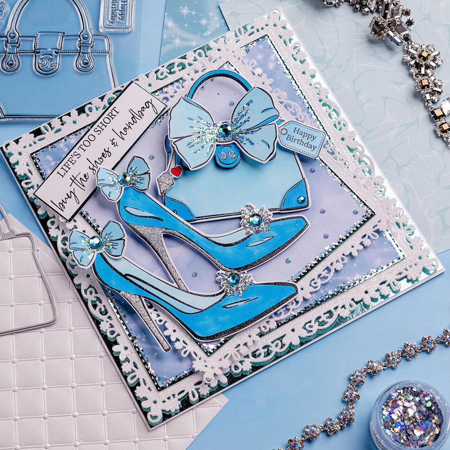 Chloe's Creative Cards Glamorous Handbag Die and Stamp Set c-diest-glamh shoes