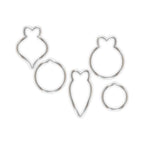 Chloe's Creative Cards Hanging Baubles 3D Embossing Folder and Die Set c-3dembdie-hbau dies