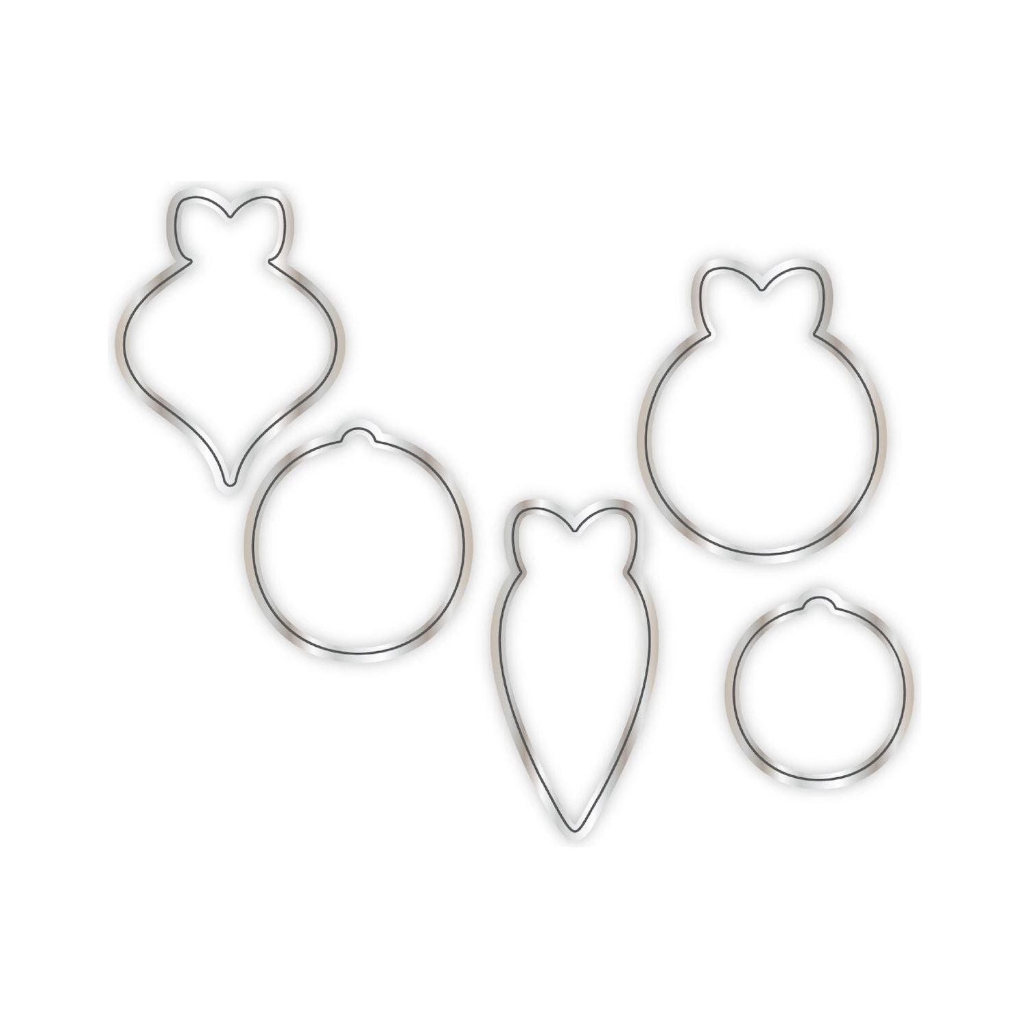 Chloe's Creative Cards Hanging Baubles 3D Embossing Folder and Die Set c-3dembdie-hbau dies