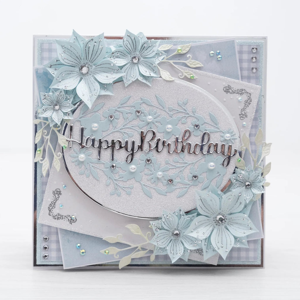 Chloe's Creative Cards Happy Birthday Dies c-mdie-florhapb hbd