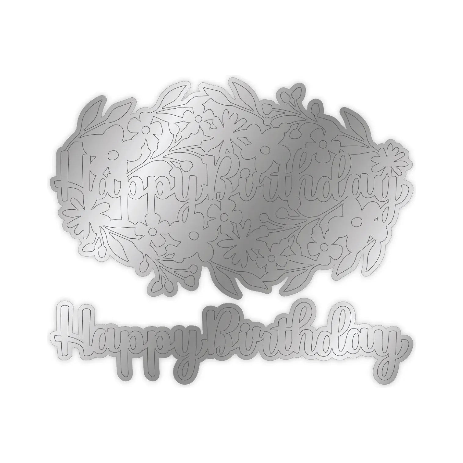 Chloe's Creative Cards Happy Birthday Dies c-mdie-florhapb shape