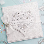 Chloe's Creative Cards Heartfelt Daisy Cut and Emboss Folder c-cemb-heartd congratulations
