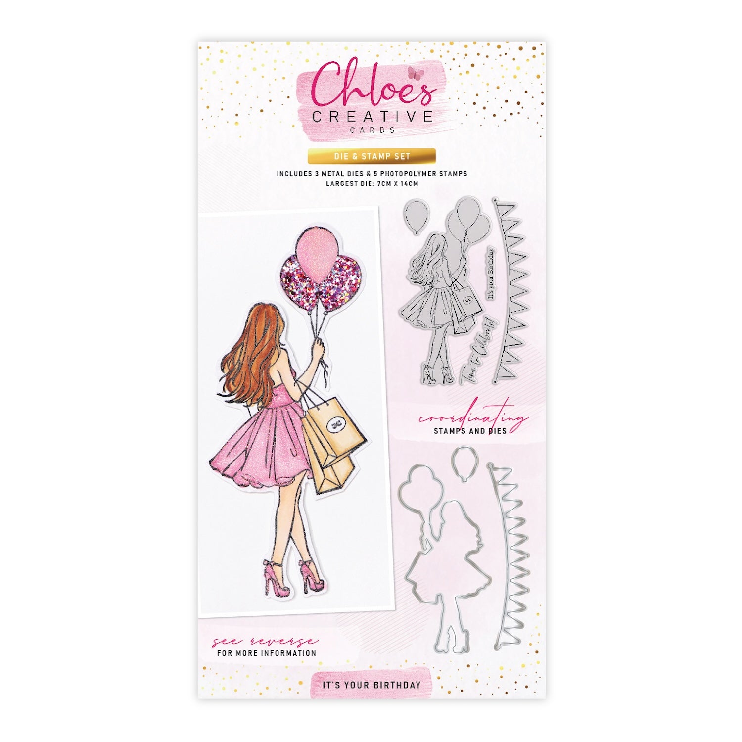 Chloe's Creative Cards It's your Birthday Die and Stamp Set c-diest-yourbir