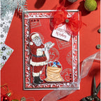 Chloe’s Creative Cards Making a List, Checking it Twice Die and Stamp Set c-diest-swlist Santa wishes