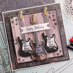 Chloe's Creative Cards Music Background 8x8 Embossing Folder c-8emb-musicb birthday