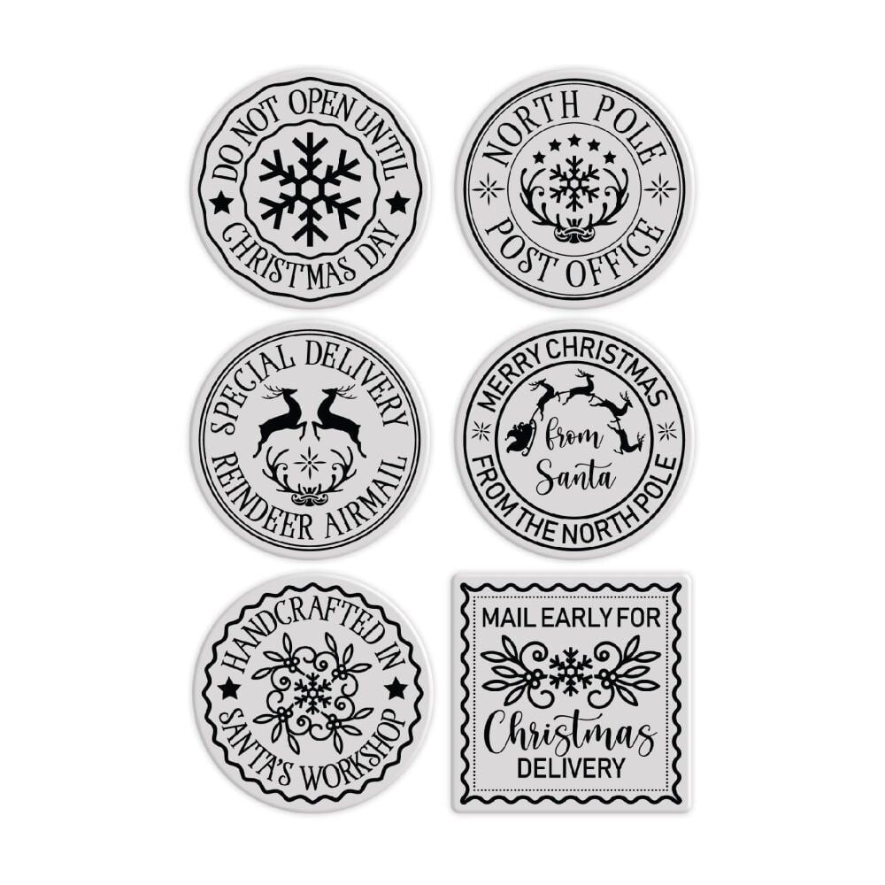 Chloe’s Creative Cards North Pole Postmarks Clear Stamps c-stam-npost 2
