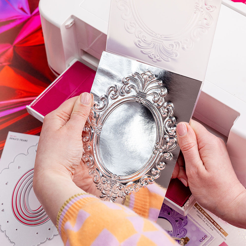 Chloe's Creative Cards Ornate Frame 3D Embossing Folder and Dies c-3dembdie-ornatef frame