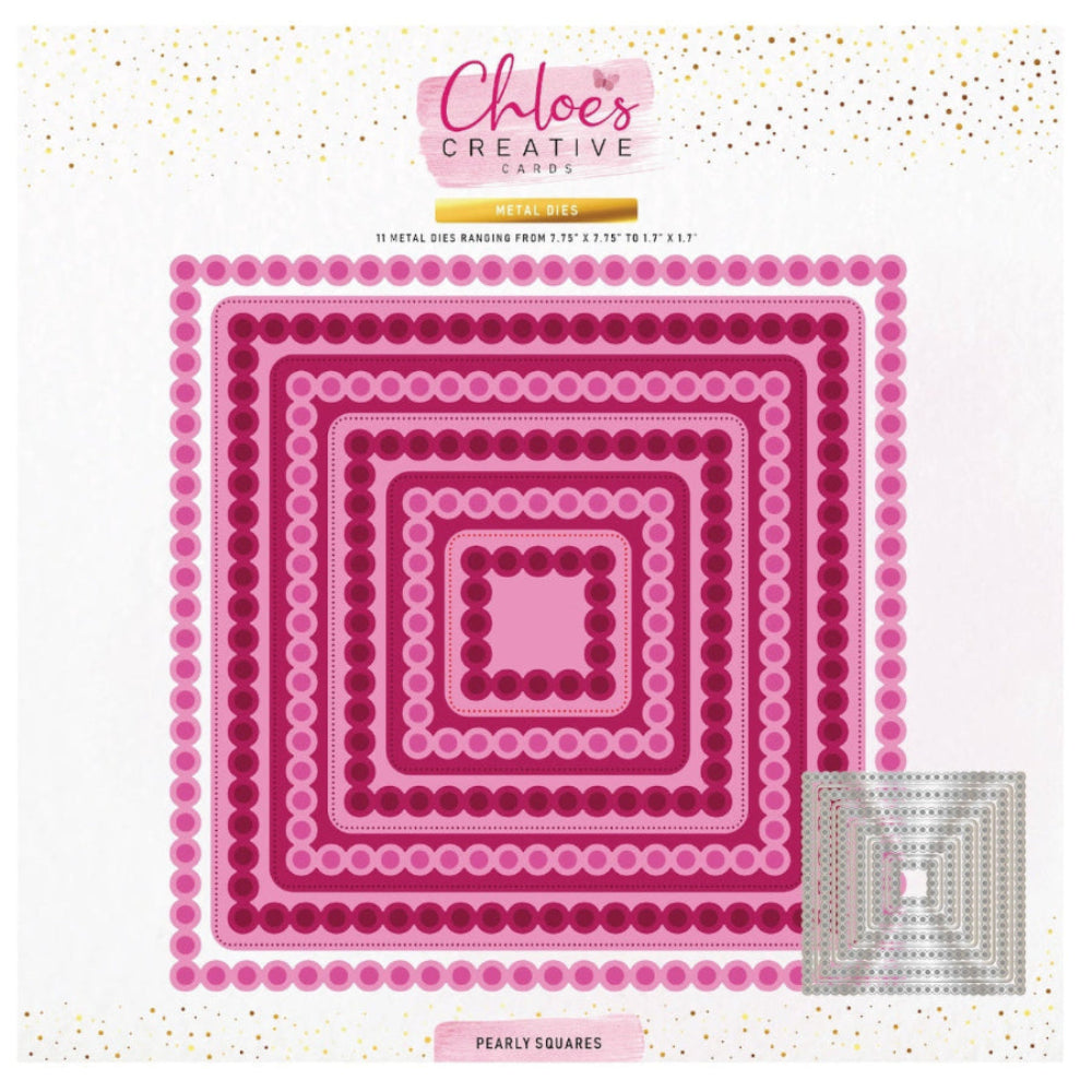 Chloe's Creative Cards Pearly Squares Dies c-mdie-8ps