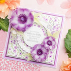 Chloe’s Creative Cards Peony Background 2D Embossing Folder c-8emb-ppeo happy birthday