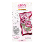Chloe’s Creative Cards Peony Die and Stamp Set c-diest-peo