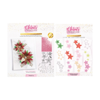 Chloe’s Creative Cards Poinsettia Folder, Die, Stamp and Vellum Bundle