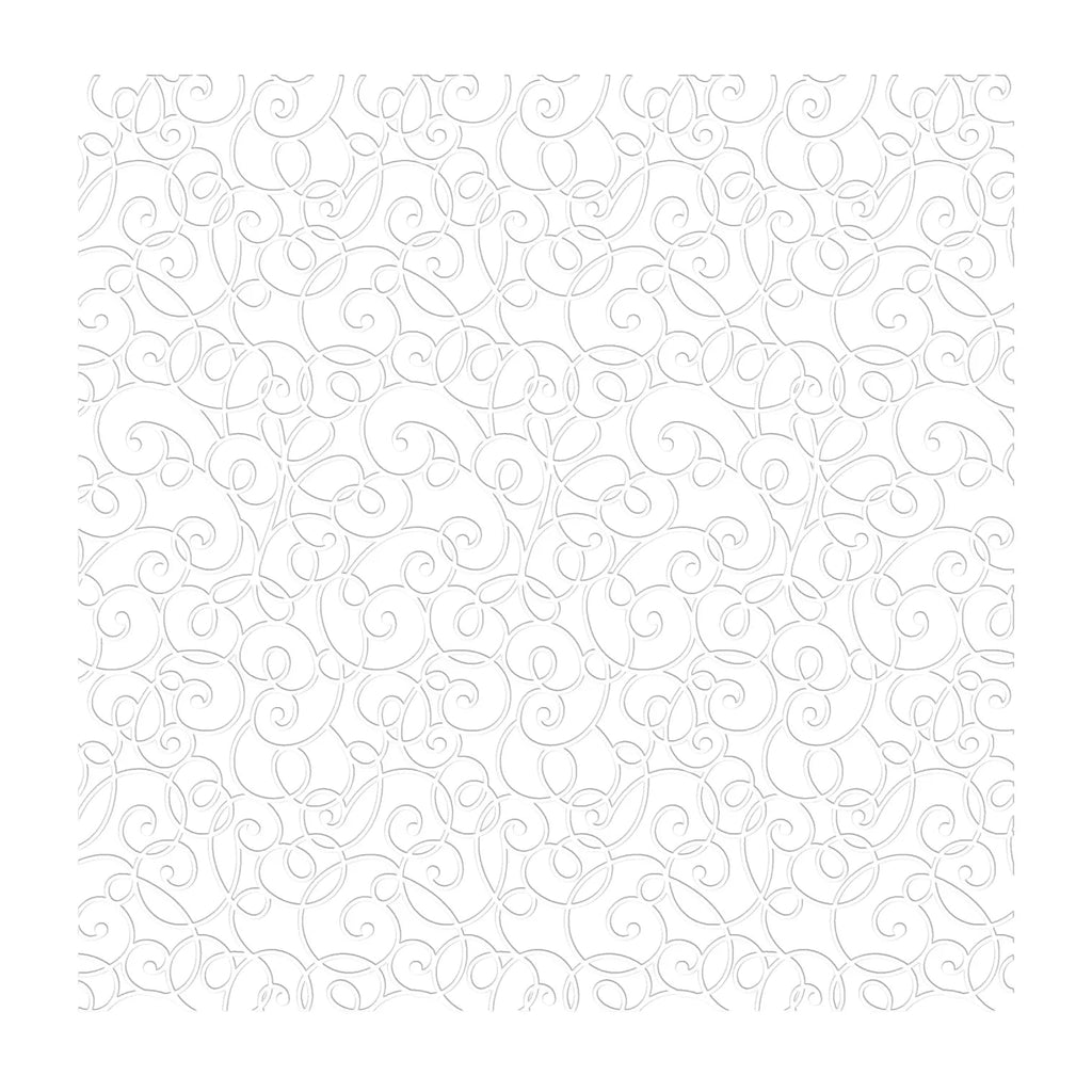 Chloe’s Creative Cards Pretty Swirls 2D Embossing Folder c-8emb-swirls swirls
