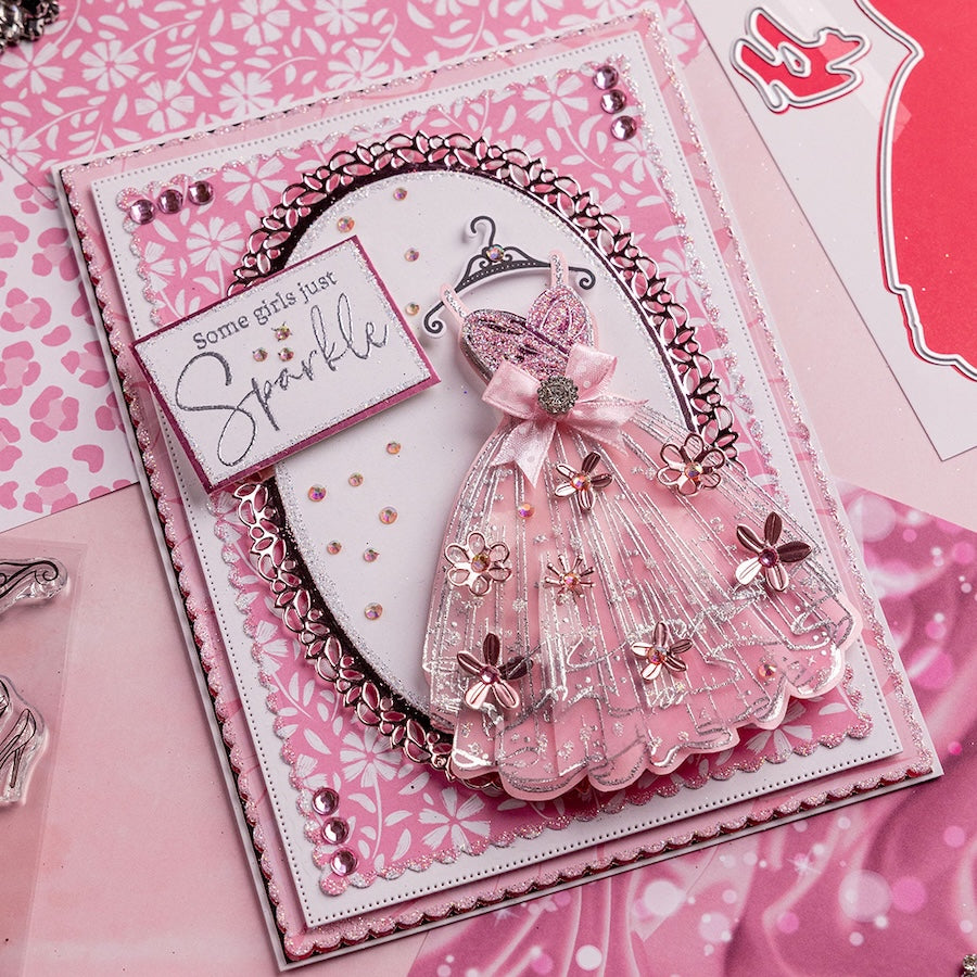 Chloe's Creative Cards Princess Dress Die and Stamp Set c-diest-princd