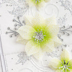 Chloe's Creative Cards Printed Christmas Flower Ombre Vellum c-vpad-5x7xmas gems
