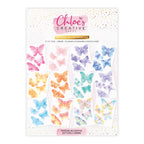 Chloe’s Creative Cards Printed Delightful Butterfly Ombre Vellum c-vpad-5x7dbut