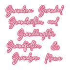 Chloe's Creative Cards Relatives 2 Dies c-mdie-rel2 words