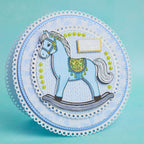 Chloe’s Creative Cards Rocking Horse Die and Stamp Set c-diest-rockh first birthday