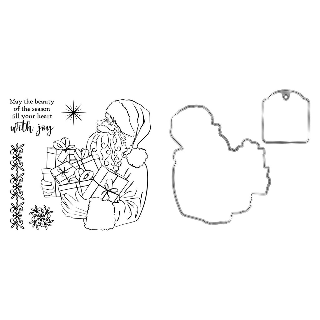 Chloe's Creative Cards Santa Die and Stamp Set c-diest-santa detail