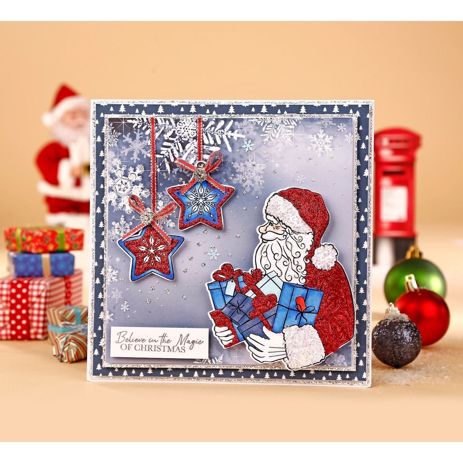 Chloe's Creative Cards Santa Die and Stamp Set c-diest-santa detail christmas