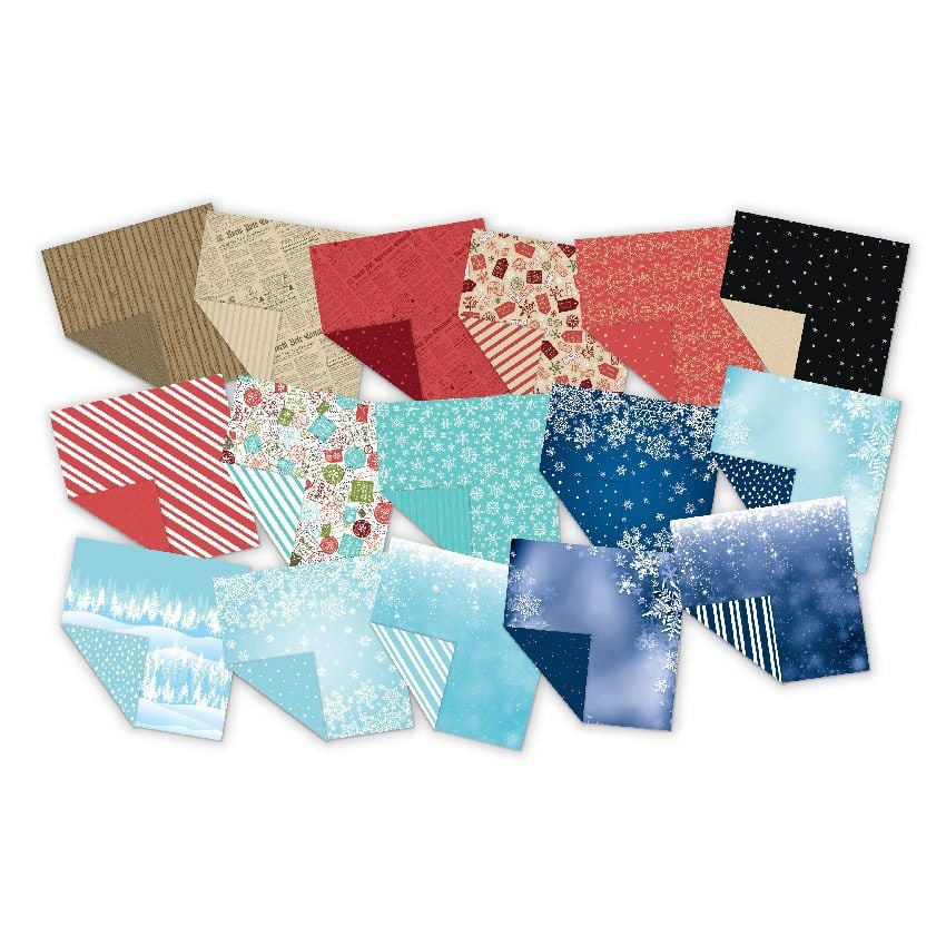 Chloe’s Creative Cards Santa’s Workshop 8x8 Paper Pad c-ppad-santasw pages