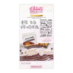 Chloe’s Creative Cards Sentiment Builder Baby Die and Stamp Set c-diest-sentbbaby