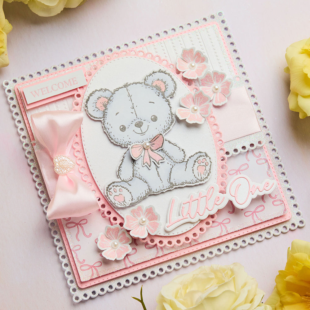 Chloe’s Creative Cards Sentiment Builder Baby Die and Stamp Set c-diest-sentbbaby teddy
