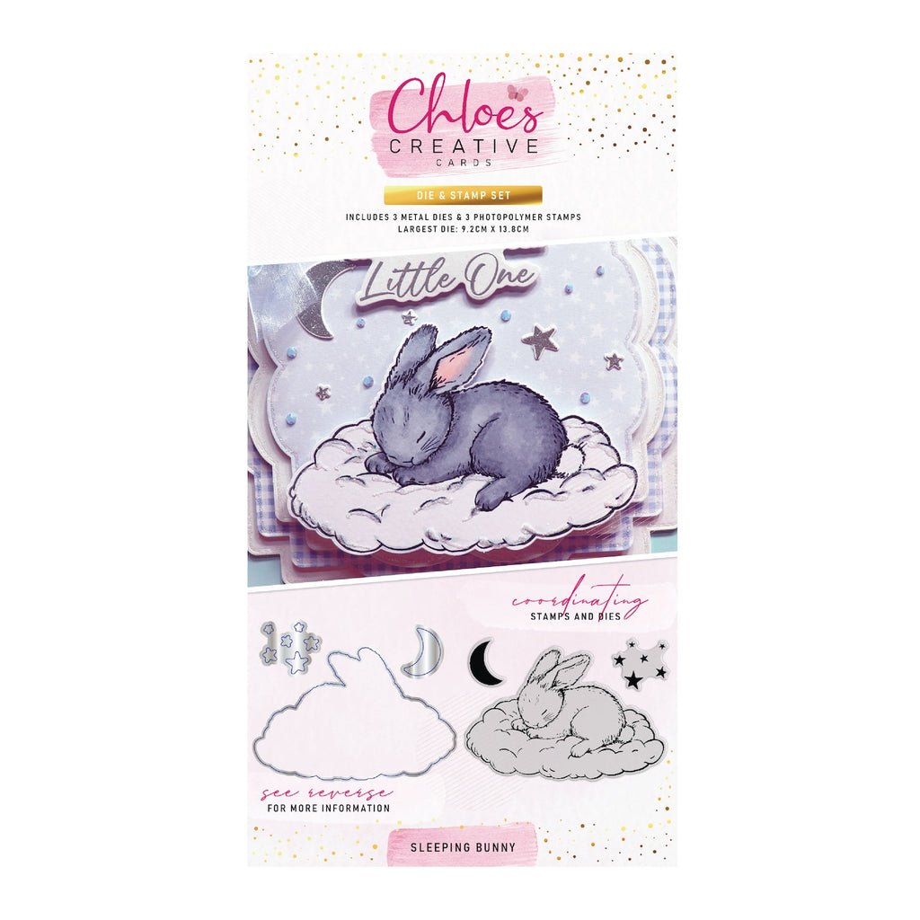 Chloe’s Creative Cards Sleeping Bunny Die and Stamp Set c-diest-babysb