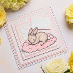 Chloe’s Creative Cards Sleeping Bunny Die and Stamp Set c-diest-babysb baby