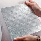 Chloe's Creative Cards Snowflake Lattice 8x8 Embossing Folder c-8emb-snowla snowflake and stars