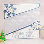 Chloe's Creative Cards Snowflake Lattice 8x8 Embossing Folder c-8emb-snowla snowflake background sparkle reindeer christmas card