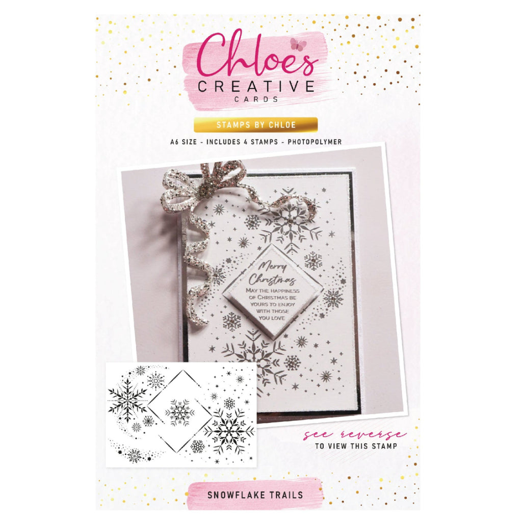 Chloe's Creative Cards Snowflake Trails Clear Stamp Set c-stam-snowt