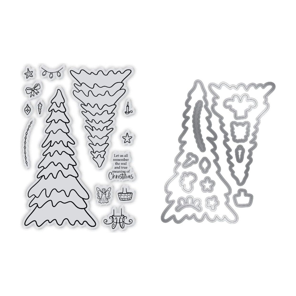 Chloe's Creative Cards Snowy Tree Die and Stamp Set c-diest-snotree detail