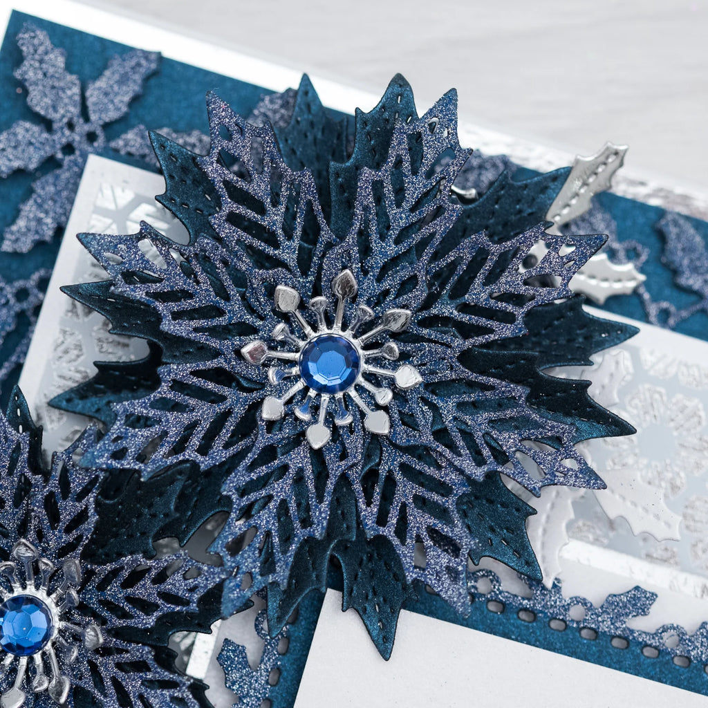 Chloe's Creative Cards Sparkelicious Glitter Stardust Blue c-glit-starblue snowflake