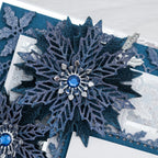 Chloe's Creative Cards Sparkelicious Glitter Stardust Blue c-glit-starblue snowflake