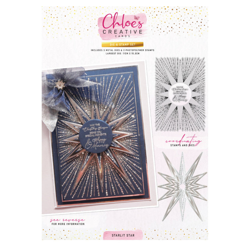 Chloe's Creative Cards Starlit Star Die and Stamp Set c-diest-stars